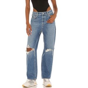 GRLFRND DENIM STRAIGHT JEANS REVOLVE